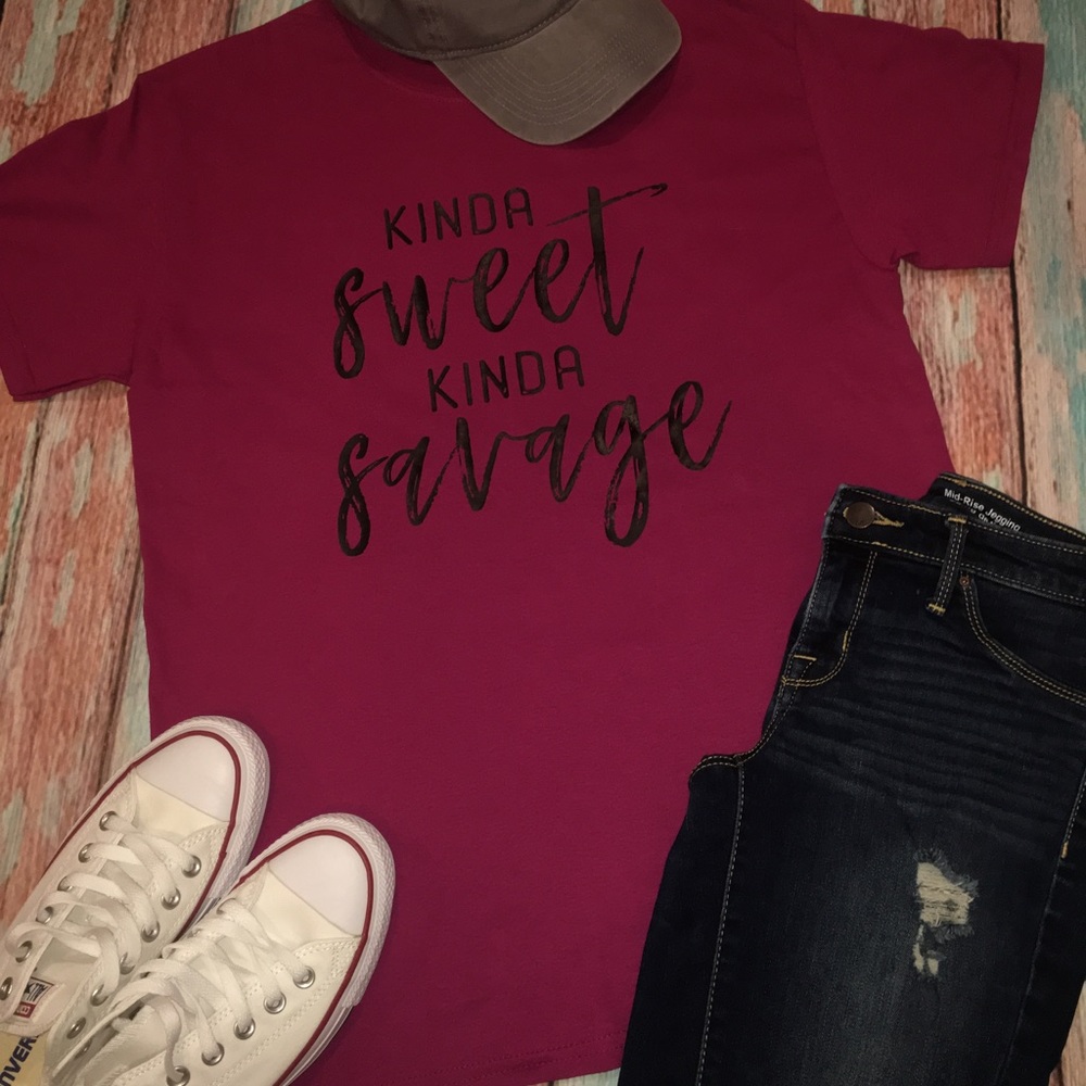 Kinda sweet kinda savage shirt